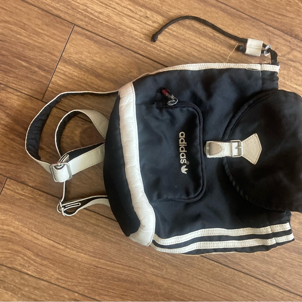 Adidas Black and White Men's Backpack